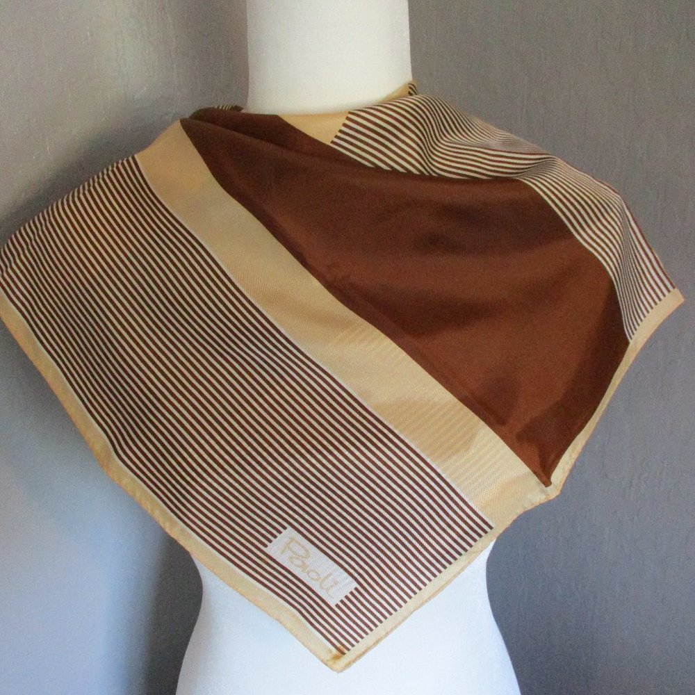Brown stripes vintage Paoli scarf